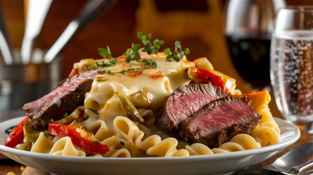 Steak and Cheese Pasta