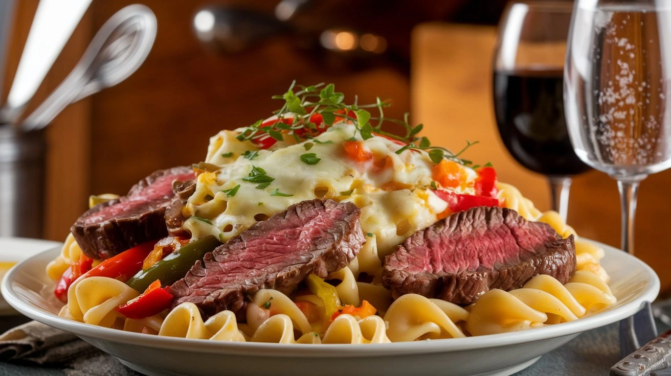 Steak and Cheese Pasta