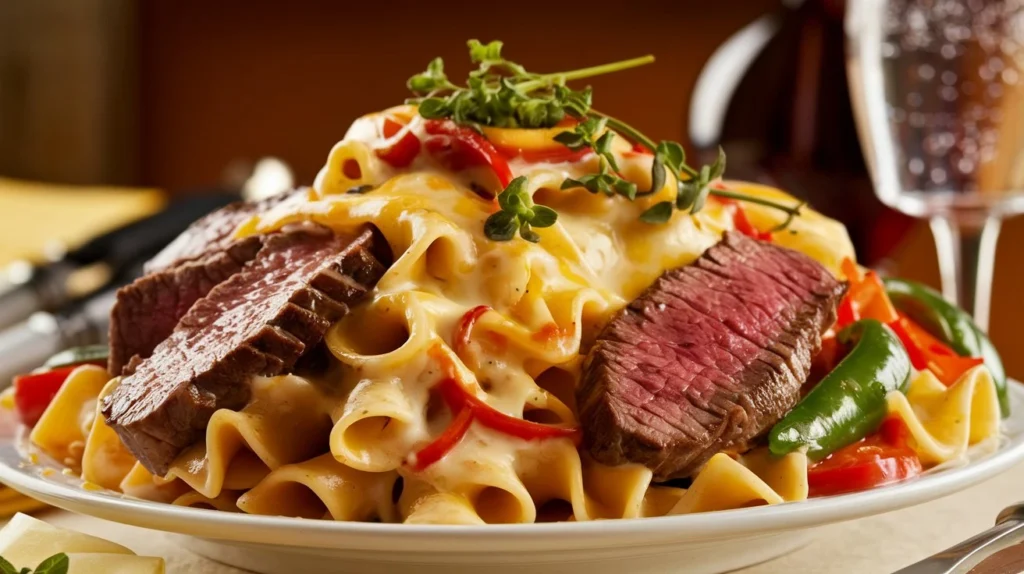 Steak and Cheese Pasta
